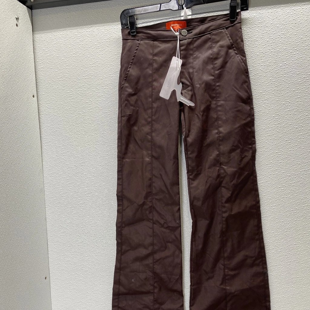 Empath Women’s Waxy Bootcut Pants Burgundy Size Xs